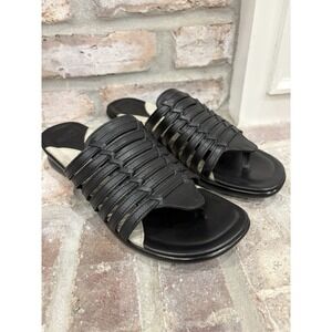Dansko Womens Black Leather Strappy Bohemian Comfort Sandals EU 40/US 9.5-10
